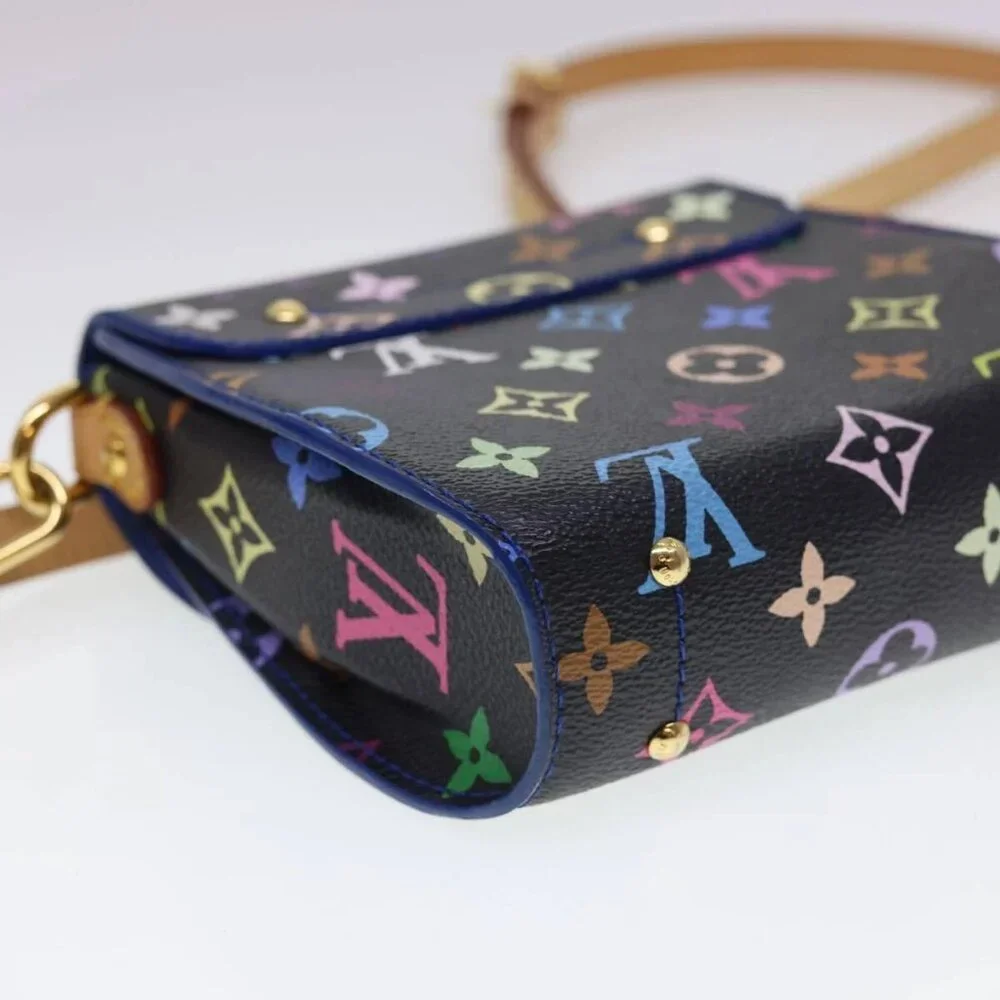 LOUIS VUITTON Multicolor Heart Breaker Shoulder Bag Black M40659 LV Auth 40032SM
